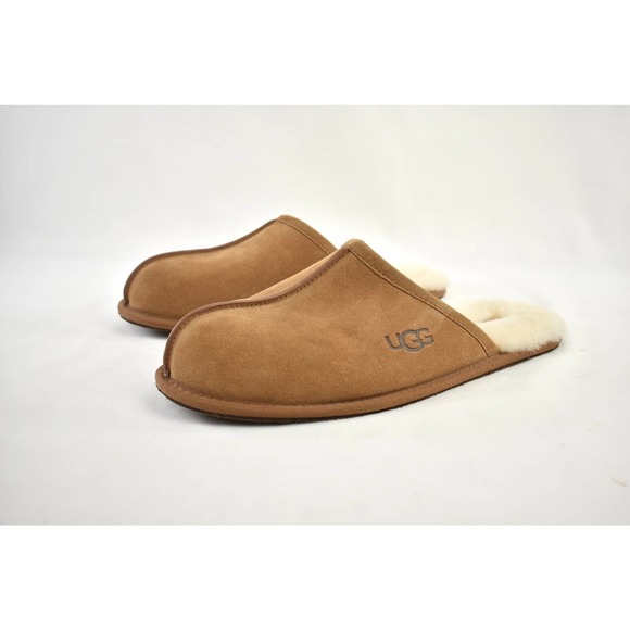 UGG Scuff Sheepskin Slippers Chestnut Men’s Size 11 - Picture 4 of 10